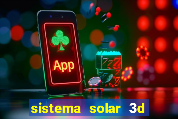 sistema solar 3d em movimento